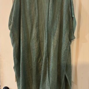 Three Bird Nest Lightweight Green Shirt Jacket